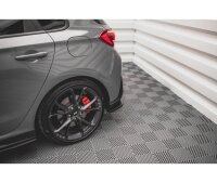 Heck Ansatz Flaps Diffusor V.2 für Hyundai I30 N Hatchback Mk3 Facelift schwarz Hochglanz