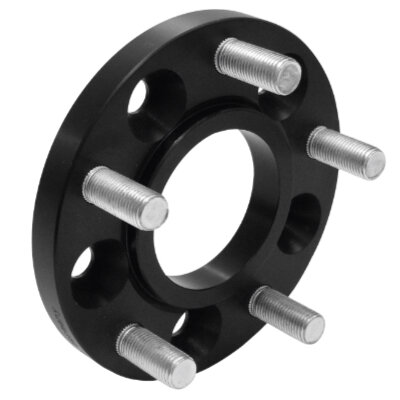 Spurverbreiterung 15mm Schwarz Eloxiert