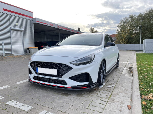 Cup Frontspoilerlippe mit Wing Matt Schwarz I30N Facelift