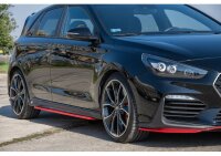 Seitenschweller Ansatz Cup Leisten V.2 für Hyundai I30 N Mk3 Rot