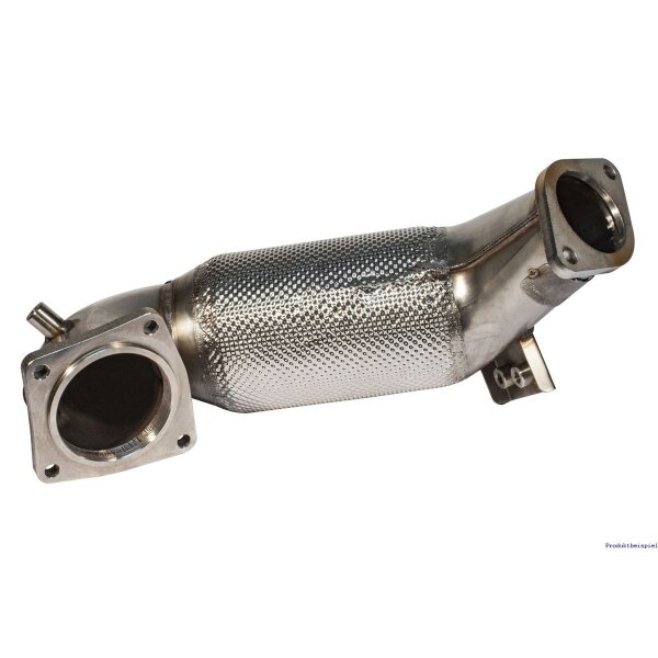 Friedrich Motorsport 89 - 70mm Downpipe mit 300 Zellen HJS Sport-Kat. Edelstahl