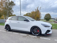Cup Seitenschweller mit Wing vorne + hinten Matt Schwarz I30N Facelift