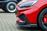 Cup Frontspoilerlippe mit Wing für Hyundai I30 N Fastback + N-Line Facelift Schwarz Matt