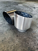 Endrohrsatz i30N Performance SharkTeeth 50/50 gesteckt...