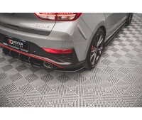 Street Pro Heck Ansatz Flaps Diffusor für Hyundai I30 N Hatchback Mk3 Facelift Rot