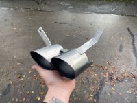Doppelendrohr i20N 89mm Silber Nein