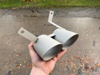 Doppelendrohr i20N 89mm Silber Nein