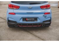 Robuste Racing Heckschürze V.2 für Hyundai I30 N Mk3 Hatchback Rot