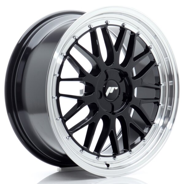 JR Wheels JR23 19x8,5 ET20-45 5H BLANK Gloss Black w/ Machined Lip für i30N
