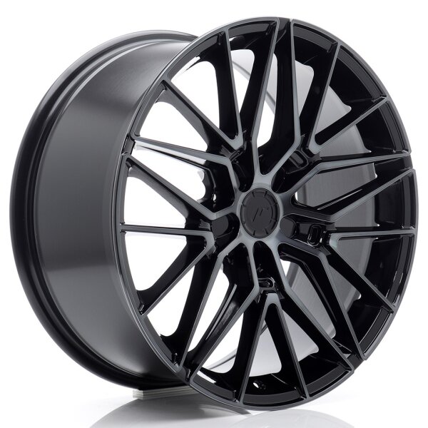 JR Wheels JR38 19x8 ET20-40 5H BLANK Black Machined w/ Tinted Face für i30N