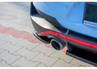 Heck Ansatz Flaps Diffusor für Hyundai I30 N Mk3 Fastback schwarz Hochglanz