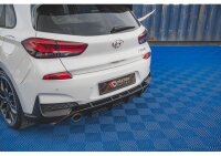 Heck Ansatz Diffusor V.3 für Hyundai I30 N Mk3 Hatchback schwarz Hochglanz