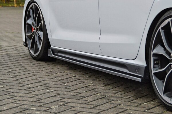 CUP Seitenschweller für Hyundai I30N ab Bj.2017-Hatchback und Fastback VFL Schwarz Matt