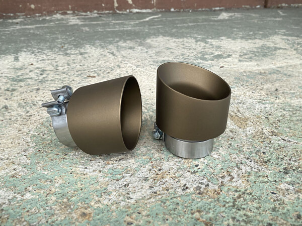 Endrohrsatz i30N Performance VFL gebördelt gesteckt 114mm Bronze