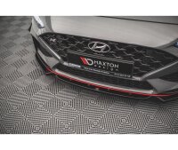 Cup Spoilerlippe Front Ansatz V.2 für Hyundai I30N Hatchback/Fastback Mk3 Facelift schwarz Hochglanz
