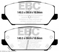 EBC Bremsbeläge Blackstuff Ultimax Vorderachse i30N PDE