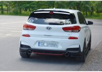 Heck Ansatz Flaps Diffusor für HYUNDAI I30 Mk3 N schwarz Hochglanz